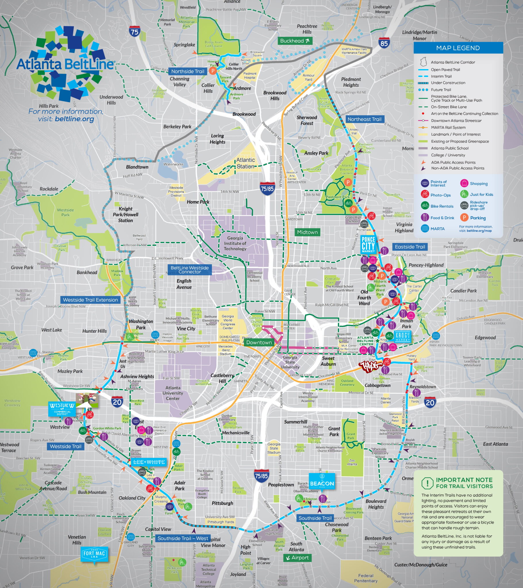 Atlanta Ga Beltline Map 